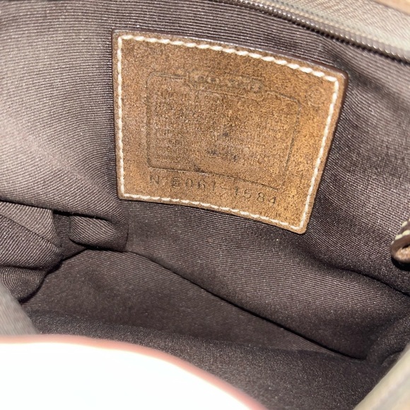 Coach Monogram Messenger suede/canvas Bag 1584 - Picture 11 of 16